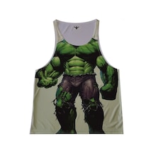 Avessa Hulk Yeşil Dev Sporcu Atleti Fitness Illustrator Dijital Baskı