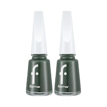 Klasik Parlak Bitişli Yüksek Pigmentli Oje Nail Enamel 453 Khaki Green New 2 Paketi