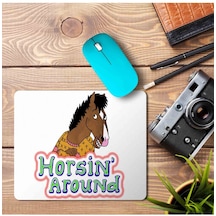 Bojack Horseman Horsin Around At Baskılı Mousepad Mouse Pad