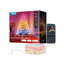 Govee Rgbwıc Noel Aydınlatması 20 M, Noel Ağacı İçin 200 Led'li Açık Ve Kapalı Noel Işık Zinciri, 130'dan Fazla Sahne Modu, Şekil Eşleme, Uygulama Kontrolü, Matter İle Uyumlu, Şeffaf Kablo Siyah