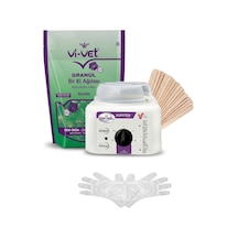 Depi Roll Jupiter Ağda Makinesi + Vi-Vet Granül Azulen Ağda 1 KG + Spatula 5'li + Eldiven