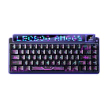 Leobog Amg65 Mekanik Klavye Led Matrix Ekranlı Silent Cotton Candy Switch Rgb Hot-swap Oyuncu Klavyesi Siyah