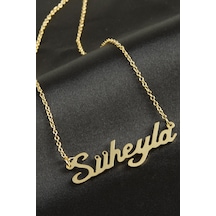 Süheyla - 861 - İsimli - Glblseme - Kolye -sarı altın