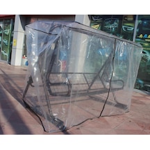Otobirotoaksesuar Salıncak Koruma Örtüsü Kılıfı Bahçe Salıncak Kılıfı 220X120X150 Şeffaf