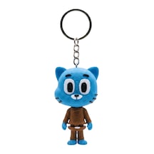3d Baskı Gumball Figürlü Anahtarlık - Çizgi Dizi Karakteri Çanta Ve Anahtar Aksesuarı