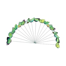 Suntek 24x Kelebek Bahçe Kazıkları Eve Taşınma Patio Yeşil