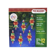 Beadery -5941 Plastik Tatil Boncuklu Süs Seti Victoria Bibloları 5,72 Cm X 1,92 Cm 12 Adet