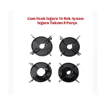Univercal Cam Ocak Izgara Ve Bek Aynası 8 Parça Izgara Takımı