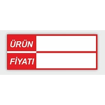 Silinebilir Pvc Kaplamalı Etiketi Raf Önü Fiyat Etiketi 25 Adet