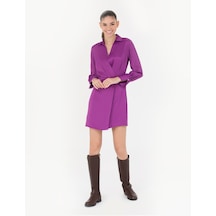 Pierre Cardin Kadın Menekşe Elbise Dokuma 50274705-vr037 Menekşe