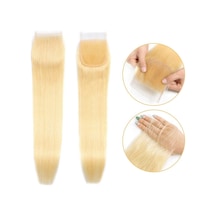 Peruk Tepesi Platin Renk Closure 18inch - Ezjı-713973 Renkli