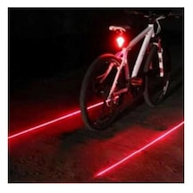 Markafox Bisiklet Lambası Lazer Şeritli Güvenlik Arka Stop Lamba Led Işık