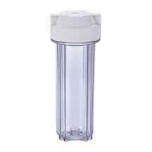 Aquames Su Arıtma 10'' Şeffaf Filtre Kabı 1/4" Bağlantı