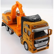 Die Cast Çek Bırak Sarı Kepçe