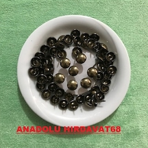 Kabara Raptiye Koltuk Çivisi Antik Eskitme Düz Çapı 11 MM 50Adet