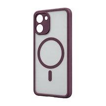 Xiaomi Poco X8 Pro Loji Magsafe Kapak - Bordo Çok Renkli