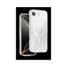 Onegif Apple iPhone Uyumlu 17e Sora Simli Magsafe Kapak - Beyaz İtdark56726
