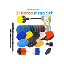 Sepetinegelsin 31 Parça Çok Amaçlı Ev Banyo Ve Oto Matkap Ucu Temizlik Seti