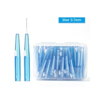 30 Adet/kutu Kürdan Diş Arası Fırça 0.6-1.5mm Diş Arasında Temizleme Ağız 0.7mm Straight Shape