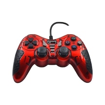 Platoon Usb Bilgisayar Oyun Kolu Gamepad Joystick Kırmızı