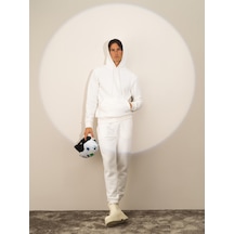 Xint Kırık Beyaz Pamuk Dokulu Regular Fit Sweatshirt 300294