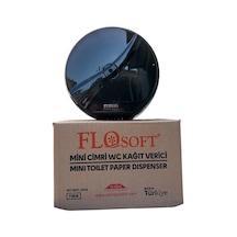 Flosoft Mini Cimri Tuvalet Kağıdı Aparatı Siyah F096s