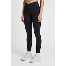 Hummel Slim Fit Yüksek Bel Tayt Kadın Tayt 230453-2001 Siyah