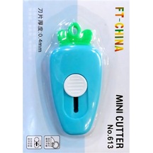 Kawaii Havuç Şekilli Mini Maket Bıçağı Mavi 1 Adet