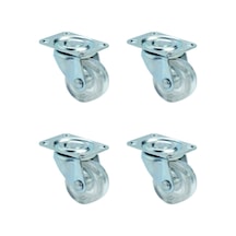Furç Tablalı Bilyalı Teker - 28mm - Şeffaf Hks238 - 4 Adet