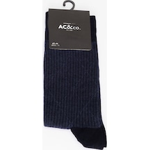 AC&Co / Altınyıldız Classics Erkek Lacı Desenli Bambu Tekli Çorap Lacı