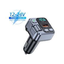 Liangmei Bluetooth 5.1 Araç Fm Verici Araba Mp3 Stereo Müzik