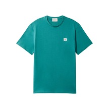 Calvin Klein Ss Badge 30s Jersey, 8zu Yeşil Erkek T-shirt