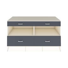 Kronos Konsol 2 Raflı 4 Çekmeceli 176x59x99 Aytaşı-aytaşı/antras Aytaşı-aytaşı/antrasit