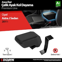 S-Dizayn Opel Astra J Sedan 2010+ Kol Dayama Kolçak Çelik Ayaklı ABS Siyah