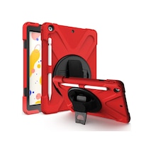 Newface - 961 - Apple İpad Uyumlu 5 Air 9.7 Kılıf Amazing Tablet Kapak - Ece-umay - - Kırmızı
