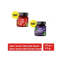 Şeker İlavesiz Çilek Ve Karadut Reçeli Ekstra Geleneksel 2 Adet X 275 Gr