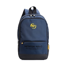 Newish Polo Unisex Minimal Sırt Çantası Laptop Bölmeli Şehir İçi Kullanım - New406 Lacivert