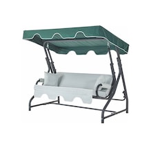 Erinöz 3 Kişilik Sabit Bahçe Balkon Teras Salıncağı Yeşil