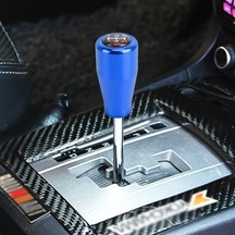 Wondernest Vites Topuzu Sones Şekli Renk Otomatik Mavi Manuel Koni Evrensel Düz Değiştirici Araba Db Mavi