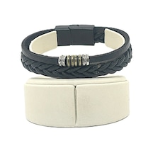 Unisex Mıknatıs Kilitli Deri Bileklik - Mkdb-30 Çok Renkli