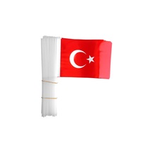 Buket Sopalı Büyük Çıtalı Kagit Bayrak 40 Lı 22 32 Battal