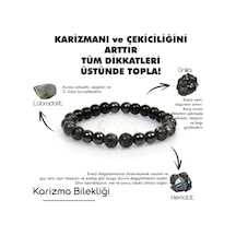 Mystic Energy Doğal Taş Erkek Karizma Tılsım Bilekliği Çok Renkli