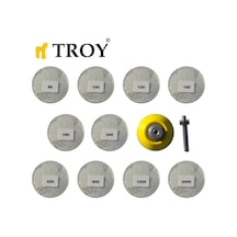Troy 25930 Aşındırıcı Cırt Zımpara Seti, 101 Parça