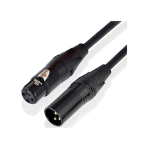 3 Pin Xlr Erkek - Dişi Mikrofon Mikser Ses Uzatma Kablosu - 1 M