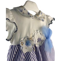 Kız Bebek Elbise-12808-348 - Mavi