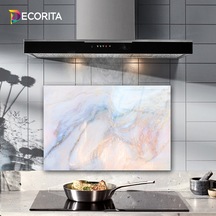 Decorita Supreme Mermer Görünümlü | Cam Ocak Arkası | 40cm x 60cm