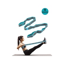 Trendpoint 9 Farklı Seviyeli Direnç Bandı Spor Egzersiz Aerobik Pilates Squat Lastiği Fitness Yoga