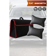 Fiat Barchetta Uyumlu Bagaj Çantası Siyah Renk Koltuk Yastığı Lüks Model
