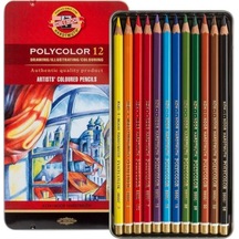 Koh-i-noor Polycolor Kuru Boya Kalemi 12 Renk 12 Renk