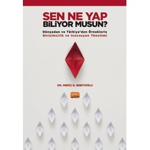 Sen Ne Yap Biliyor musun?  - Dünyadan ve Türkiyeden Örneklerle Girişimcilik ve İnovasyon Yönetimi  - Meriç E. Bebitoğlu  - Nobel Bilimsel Eserler